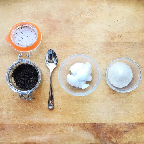 Exfoliate DIY coffee scrub